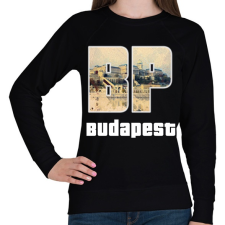 PRINTFASHION bp budapest - Női pulóver - Fekete női pulóver, kardigán