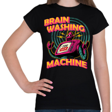 PRINTFASHION brain washing machine - Női póló - Fekete női póló