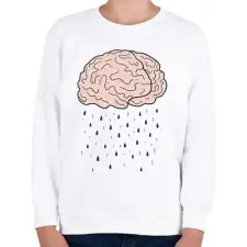 PRINTFASHION Brainstorming - Gyerek pulóver - Fehér gyerek pulóver, kardigán