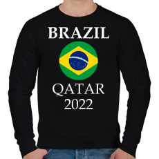 PRINTFASHION Brazil 2022 Qatar - Férfi pulóver - Fekete