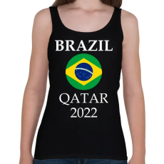 PRINTFASHION Brazil 2022 Qatar - Női atléta - Fekete