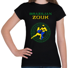 PRINTFASHION Brazilian Zouk táncos S0201-forBlack - Női póló - Fekete női póló