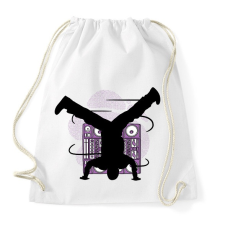 PRINTFASHION Break tánc - Sportzsák, Tornazsák - Fehér tornazsák