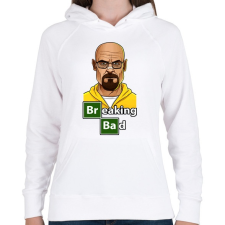 PRINTFASHION Breaking Bad - Női kapucnis pulóver - Fehér női pulóver, kardigán