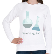 PRINTFASHION Breaking bad - Női pulóver - Fehér női pulóver, kardigán