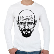 PRINTFASHION Breaking Bad Walter White - Férfi hosszú ujjú póló - Fehér férfi póló