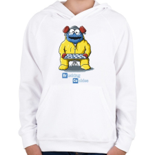 PRINTFASHION Breaking cookies - Gyerek kapucnis pulóver - Fehér gyerek pulóver, kardigán