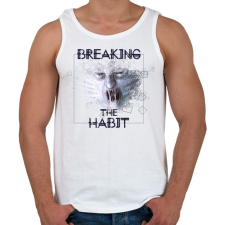 PRINTFASHION breakingthehabbit-01.png - Férfi atléta - Fehér atléta, trikó