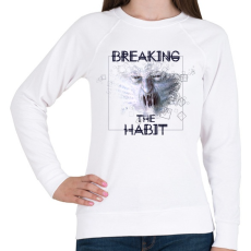 PRINTFASHION breakingthehabbit-01.png - Női pulóver - Fehér