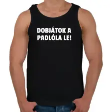 PRINTFASHION BRIAN ÉLETE - Férfi atléta - Fekete atléta, trikó