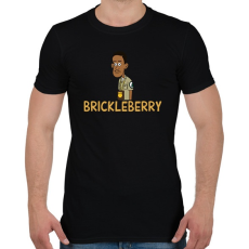 PRINTFASHION Brickleberry: Denzel - Férfi póló - Fekete