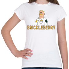 PRINTFASHION Brickleberry: Woody - Női póló - Fehér női póló