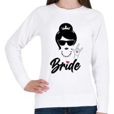 PRINTFASHION Bride 2 - Női pulóver - Fehér női pulóver, kardigán