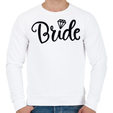 PRINTFASHION Bride - Férfi pulóver - Fehér