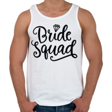 PRINTFASHION Bride Squad - Férfi atléta - Fehér