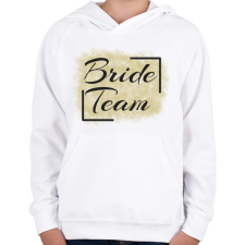 PRINTFASHION bride team - Gyerek kapucnis pulóver - Fehér gyerek pulóver, kardigán
