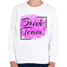 PRINTFASHION bride team - Gyerek pulóver - Fehér