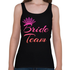 PRINTFASHION Bride team - Női atléta - Fekete női trikó