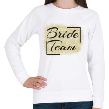 PRINTFASHION bride team - Női pulóver - Fehér női pulóver, kardigán