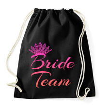 PRINTFASHION Bride team - Sportzsák, Tornazsák - Fekete tornazsák
