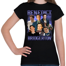 PRINTFASHION Bridgerton Benedict - Női póló - Fekete női póló