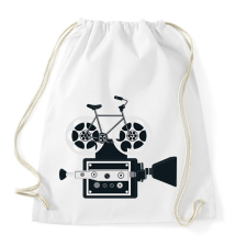PRINTFASHION Bringás filmes - Sportzsák, Tornazsák - Fehér tornazsák