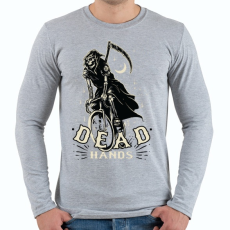 PRINTFASHION Bringás halál - Férfi hosszú ujjú póló - Sport szürke