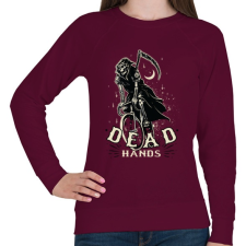 PRINTFASHION Bringás halál - Női pulóver - Bordó női pulóver, kardigán