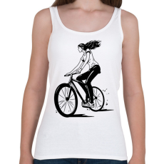 PRINTFASHION Bringás lány - Női atléta - Fehér