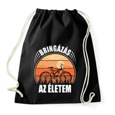 PRINTFASHION Bringázás az életem - Sportzsák, Tornazsák - Fekete tornazsák