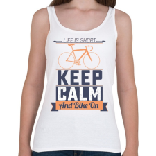 PRINTFASHION Bringázásra fel! - Női atléta - Fehér női trikó