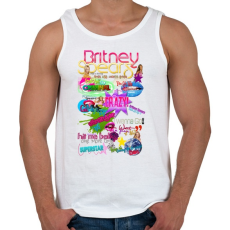 PRINTFASHION britney dreams - Férfi atléta - Fehér
