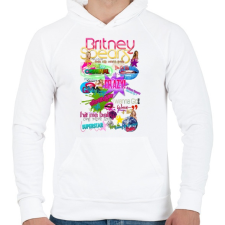 PRINTFASHION britney dreams - Férfi kapucnis pulóver - Fehér férfi pulóver, kardigán