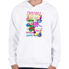 PRINTFASHION britney dreams - Gyerek kapucnis pulóver - Fehér
