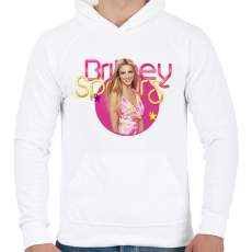 PRINTFASHION britney-fantasy2 - Férfi kapucnis pulóver - Fehér