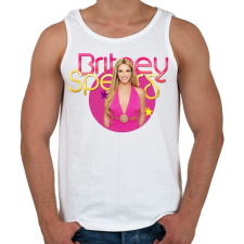 PRINTFASHION britney-fantasy - Férfi atléta - Fehér atléta, trikó