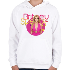 PRINTFASHION britney-fantasy - Gyerek kapucnis pulóver - Fehér gyerek pulóver, kardigán