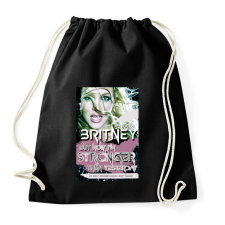 PRINTFASHION BRITNEY STRONGER - Sportzsák, Tornazsák - Fekete tornazsák