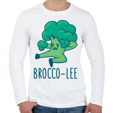 PRINTFASHION Brocco Lee - Férfi hosszú ujjú póló - Fehér férfi póló