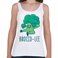 PRINTFASHION Brocco Lee - Női atléta - Fehér női trikó
