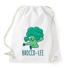 PRINTFASHION Brocco Lee - Sportzsák, Tornazsák - Fehér tornazsák