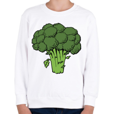 PRINTFASHION Brokkoli - Gyerek pulóver - Fehér gyerek pulóver, kardigán