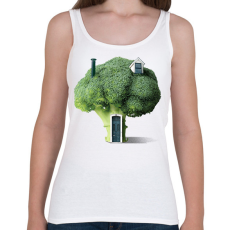 PRINTFASHION Brokkoli ház - Női atléta - Fehér