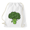 PRINTFASHION Brokkoli - Sportzsák, Tornazsák - Fehér