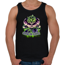 PRINTFASHION Broly, Edzős minta (Dragon Ball) - Férfi atléta - Fekete atléta, trikó