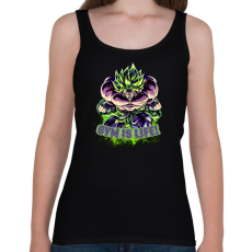 PRINTFASHION Broly, Edzős minta (Dragon Ball) - Női atléta - Fekete