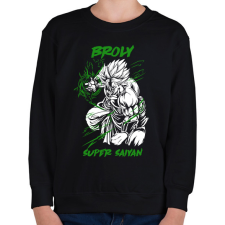PRINTFASHION Broly - Gyerek pulóver - Fekete gyerek pulóver, kardigán