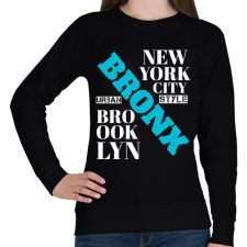 PRINTFASHION bronx nyc - Női pulóver - Fekete női pulóver, kardigán