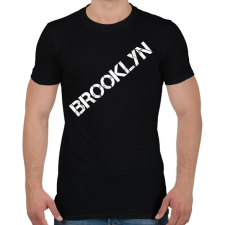 PRINTFASHION Brooklyn - Férfi póló - Fekete férfi póló