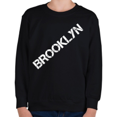 PRINTFASHION Brooklyn - Gyerek pulóver - Fekete